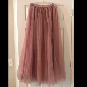 Chiffon maxi skirt